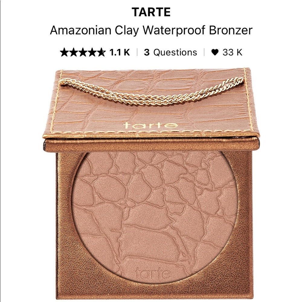Tarte Amazonian Clay Waterproof Bronzer in Park Ave Princess (used once)